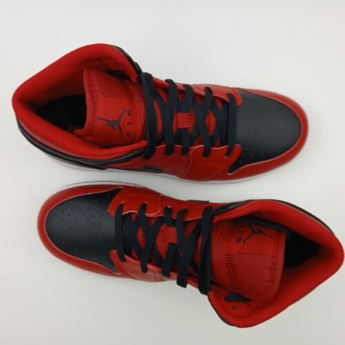 Nike Air Jordan 1 Mid (GS) Gym Red /Black/White Unisex Womens/ Kids UK 6 - Picture 9 of 12