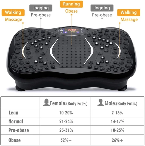 3D-Vibration Vibrationsplatte Vibrationstrainer Fitness Rüttelplatte Workout - Bild 4 von 22