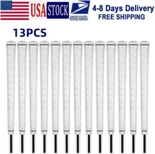 13PCS Wrap Grip Golf Club Grips Standard Midsize Golf Grip Anti-Slip White Grips