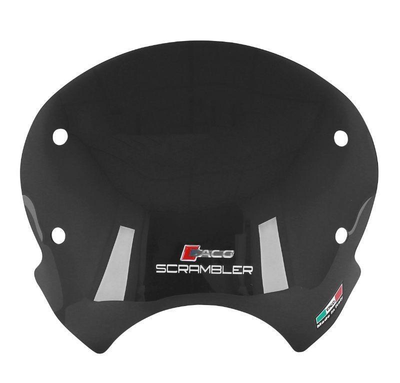 Pare-brise fumé court Faco 300mm pour moto Ducati Scrambler 400-800 modèles 2015 à 2019