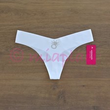 NWT Commando Diamond Ring Crystal Embellished Thong Panty CT15 White M/L