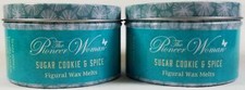 Pioneer Woman Wax Melts SUGAR COOKIE & SPICE Lot of 2 Tins 10 Pieces Each