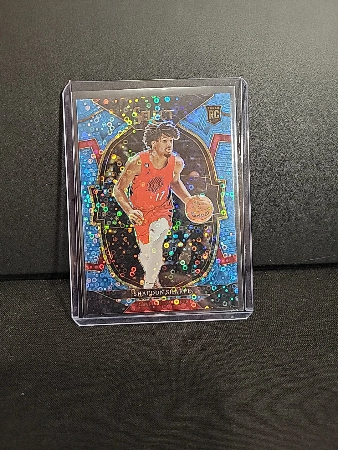 Shaedon Sharpe 2022-23 Panini Select Concourse Light Blue Disco Prizm RC #54/99