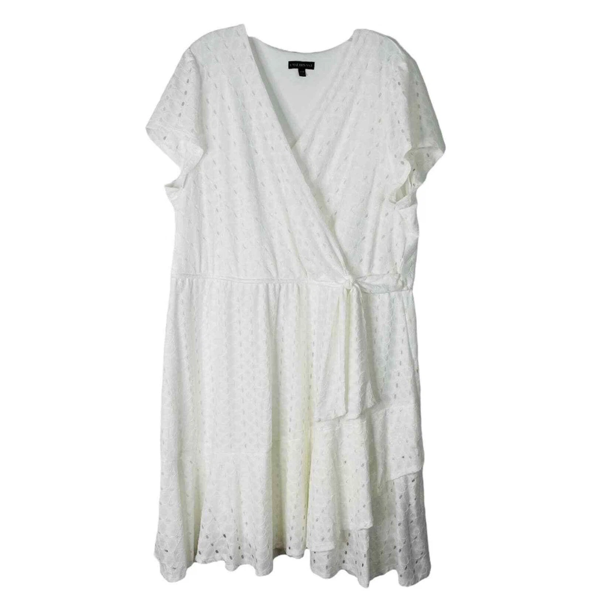 Lane bryant clearance white lace dress