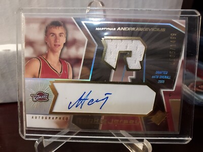 2005-06 SPx Jersey #505/1499 Martynas Andriuskevicius #145 Rookie