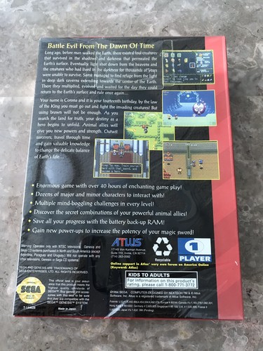 Crusader of Centy Sega Genesis AUTHENTIC ActionRPG Sealed Brand New - Picture 2 of 12