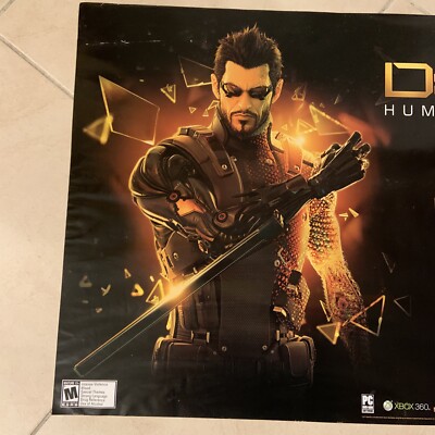 Poster Publicitaire Deus Ex Human Revolution - 50x68 Cm, Rare