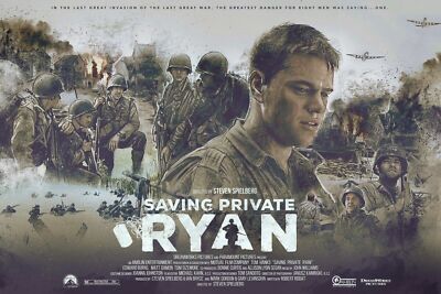 Saving Private Ryan by Vlad Rodriguez Ltd /75 Screen Print Poster