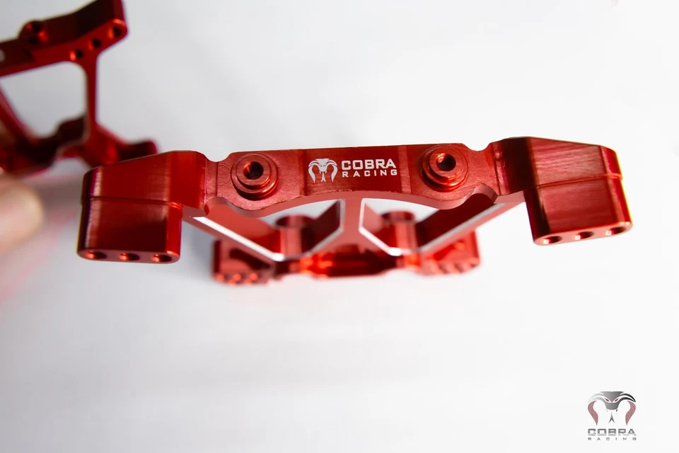 CR Red Aluminum Shock Towers for Traxxas 4x4 Slash, Stampede, Hoss - Image 4 of 4