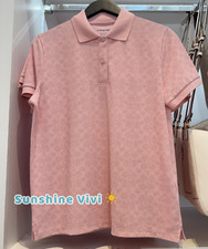 NWT Coach Women's Powder Pink Signature in Organic Cotton T-Shirt CZ191