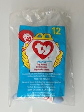 Ty McDonald  s Happy Meal Teenie Beanie Baby Peanut the Elephant 12 1998