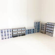 Card Low Relief OO Gauge Buildings Pack of 6 1/76 Scale 4mm model rail Set 23
