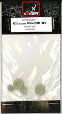 Armory Models 1/72 MIKOYAN MiG-23B & MiG-23BN FLOGGER WHEEL SET Resin Set