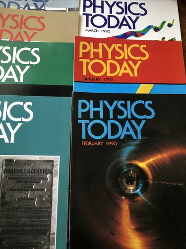 Physics Today Magazine 1993 7 Issues - Picture 3 of 10