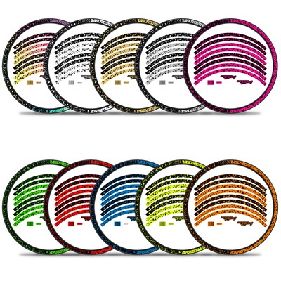 MTB Bike Fahrrad Felgen Aufkleber Set 2 Face 26-29 Zoll Felgenrandaufkleber