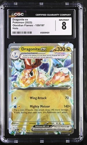 Dragonite EX *CGC 8* Holo *Obsidian Flames* #159 * Pokemon