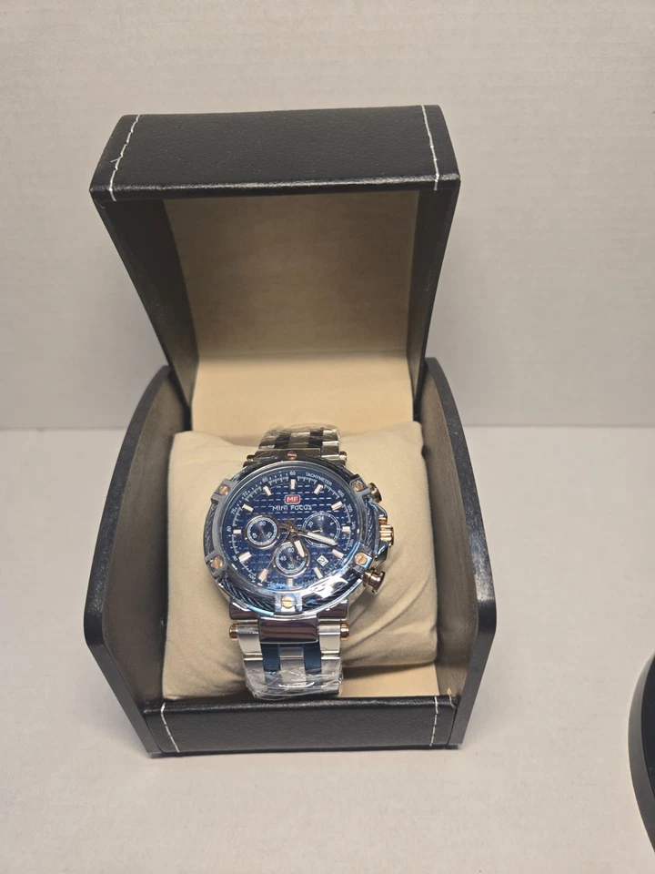 Reloj pulsera deportivo de cuarzo MINI FOCUS para hombre multifunción subesferas masculino Foto 2 de 4