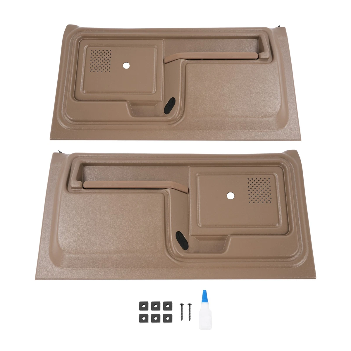 Par De Reposabrazos De Puerta Color Pergamino Para Ford Camioneta 1968-72 Y Bronco 1968-77 - ¡Estilo Vintage!