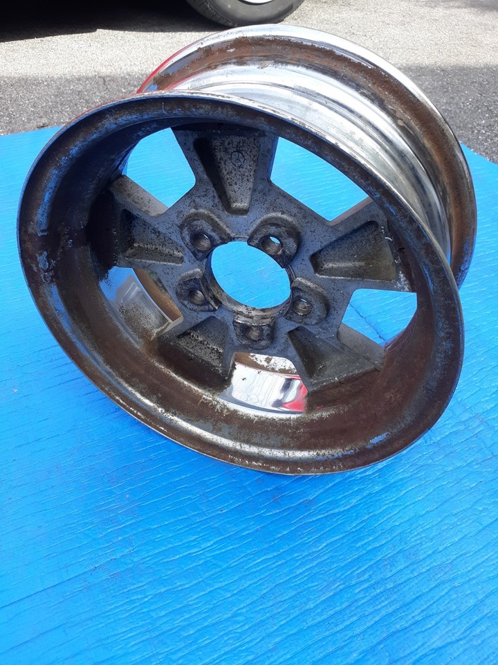 Fenton Hawk Wheel 14x6 5 Spoke Steel Wheel Deep Dish Ford Mopar AMC Rat ...