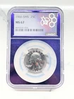 1966 SMS 25 MS67 Washington Quarter NGC