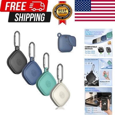 4-Pack Silicome Case for Tile Mate 2024, Waterproof Tile Mate Holder Full Bod...
