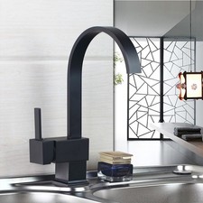 ORB Kitchen Faucet Waterfall Spout Single Brass Mixer Deck Mounted Brass Tap
