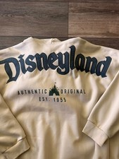DisneyParks Disneyland Authentic Original Beige ZipUp Hoodie Adult Size XXL NWT
