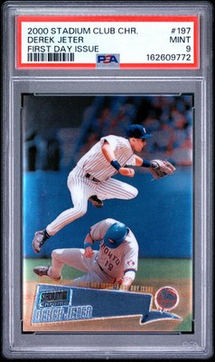 2000 Stadium Club Chrome First Day Issue Derek Jeter 021/100 PSA 9 POP 14