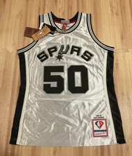 NEW NBA Mitchell Ness Retro San Antonio Spurs David Robinson Jersey MSRP: 185