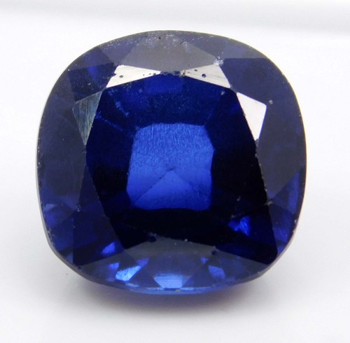 7.90 Ct Natural Kashmiri Blue Sapphire- Cushion Cut Loose Gems– Deep Royal Blue - Imagen 7 de 8
