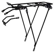 Economical Bolt-On Bicycle Carrier Rack, Adjustable Fit for 26"/28"/700c, Ste...