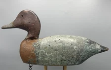 MASSACHUSETTS (?) HIGH PROFILE MALLARD DRAKE ANTIQUE DUCK DECOY