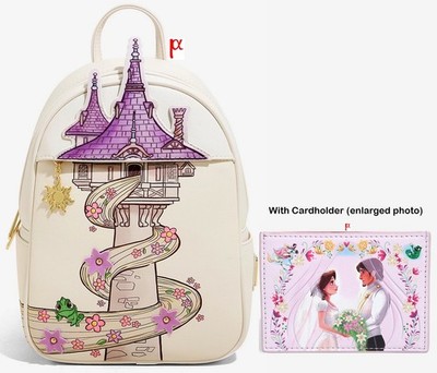 Loungefly Disney Tangled Rapunzel Pascal Backpack Wedding Cardholder Exclusive