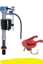 Toilet Fill Valve Plastic 2 Inch Adjustable Water-Saving Flapper Easy Install