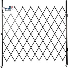 Puerta de seguridad plegable, puerta de tijera plegable individual de montaje en pared, aleación de aluminio