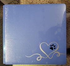 Creative Memories 12x12 Bark And Meow Foiled Album Cover Only Paws Fur Baby Blue