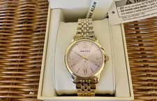 Anne Klein Gold Women's Accented Pink Dial Watch - AK/5338LVGB New In Box NWT