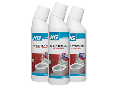 HG Toiletten-Gel extra stark - 3er Set