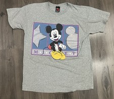 Mickey Unlimited T Shirt Large Gray Vintage Sparkle Disney Mickey Mouse