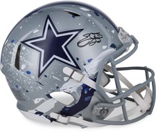 Emmitt Smith Cowboys Signed Authentic Helmet - King Saladeen - LE 1/1 WN55915786
