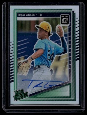 2025 Donruss #172 Theo Gillen Rated Prospects Optic Signatures