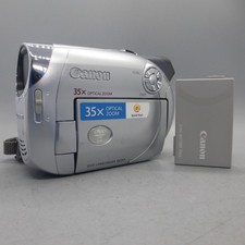 Canon DC211 Handheld DVD-RW Camcorder Silver Tested