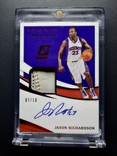 2020-21 Panini Immaculate Jason Richardson Sneaker Swatch GU Patch Auto 07/10