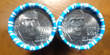 2026 P & D Jefferson Nickel 2 Roll Lot Set NF String  HEAD TO HEAD