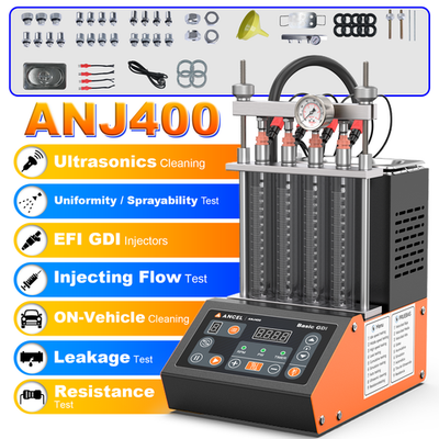 #ad #ad GDI Fuel Injector Cleaner Tester Machine Ultrasonic Cleaning EFI FSL TSI Petrol $296.39