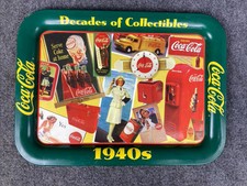 Vintage Coca-Cola &ldquo;Decades of Collectibles 1940's&rdquo; Rectangular Serving Tray