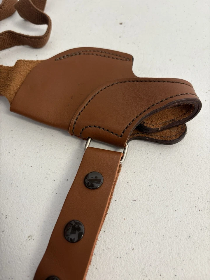 Винтажная наплечная кобура 1970-х BIANCHI #210 OMC AMT под правую руку первозданная с сумкой - Изображение 2 из 4