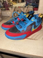 Nike Kyrie 8 Go SE Youth Basketball Shoes Black/Red/Blue/Yellow, Size 12c