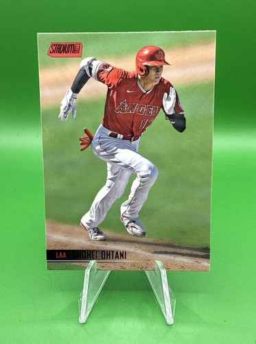 2021 #37 Shohei Ohtani Topps Stadium Club Baseball Red Foil Parallel Angels
