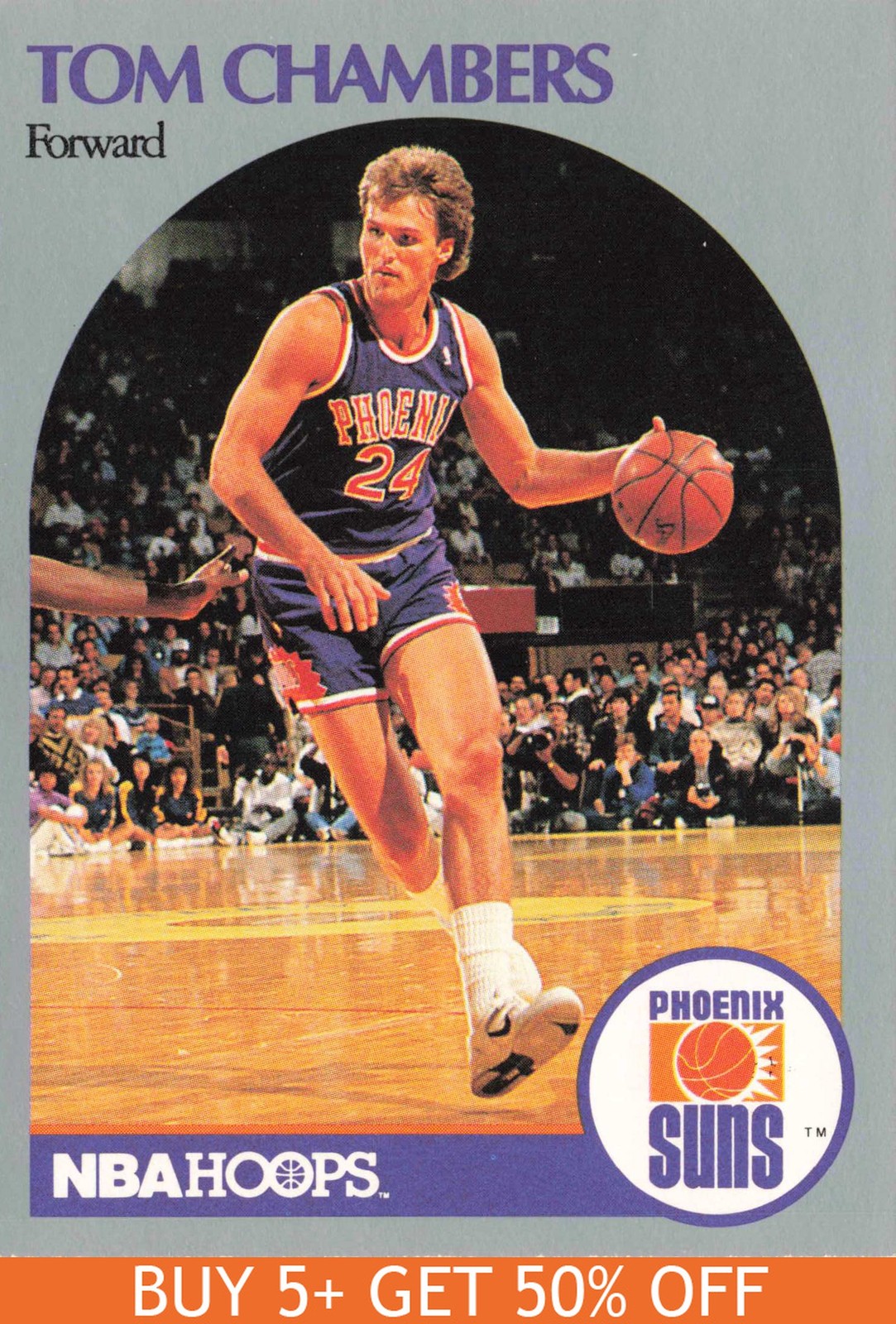 1990-91 Hoops #234a Tom Chambers Phoenix Suns Basketball